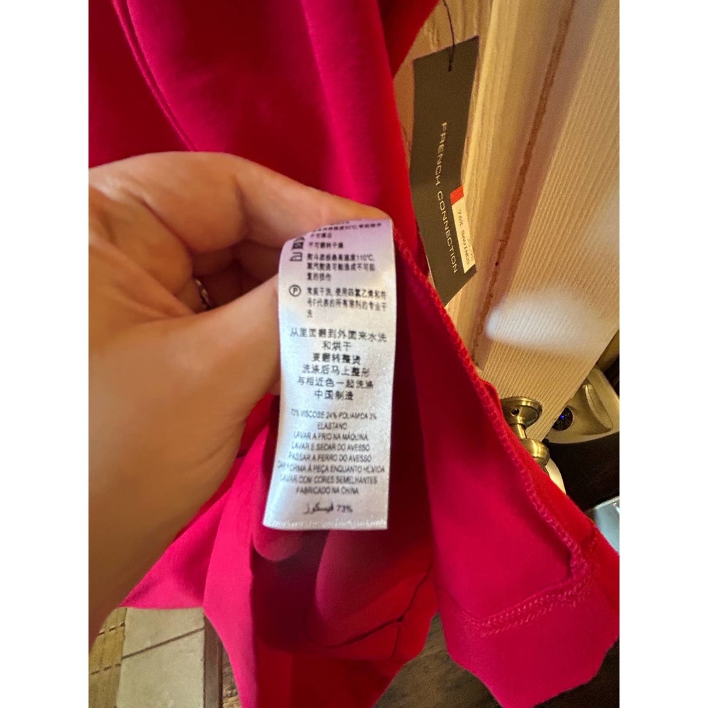 French Connection Size 8 Pink Strappy Dress - Picture 8 of 11